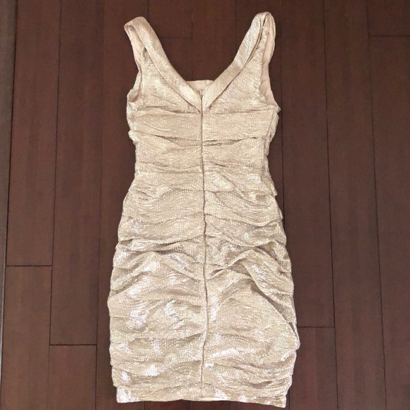 Express Metallic Rose Gold Cocktail Dress - Picture 8 of 8
